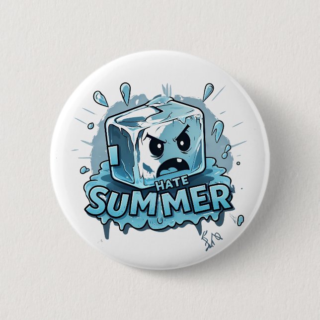 I Hate Summer Button (Front)