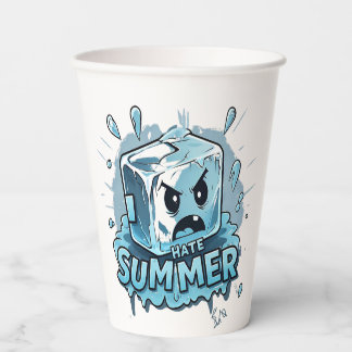 I Hate Summer Paper Cups