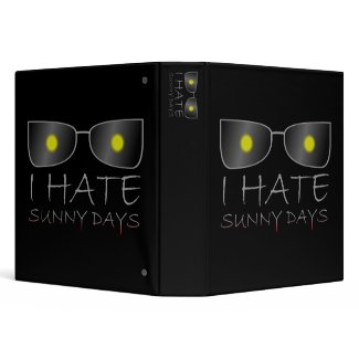 I Hate Sunny Days binder