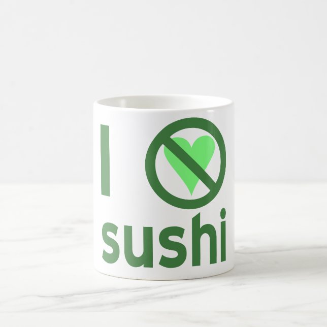 I Hate Sushi No Love  Color Morph Mug (Center)