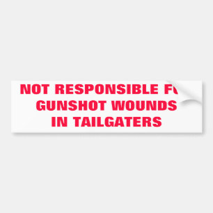 I HATE TAILGATERS BUMPER STICKER