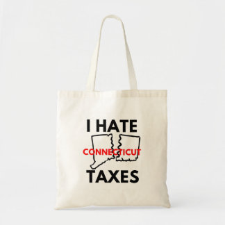 I hate Taxes - Connecticut Tote bag