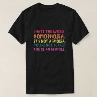 I hate the word homophobia... T-Shirt