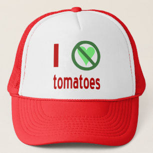 I Hate Tomatoes No Love Trucker Hat