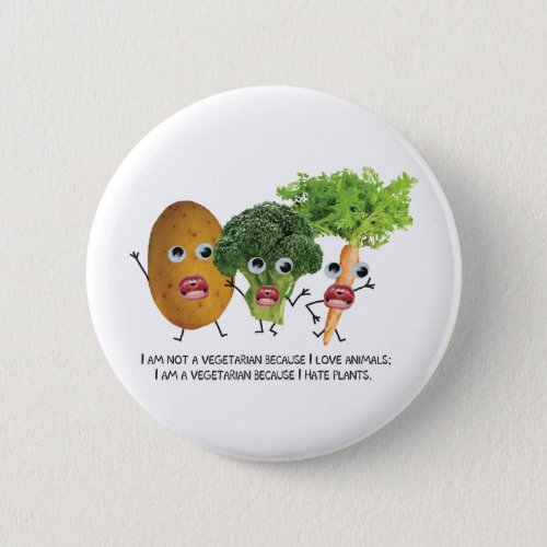 I hate veggies  button