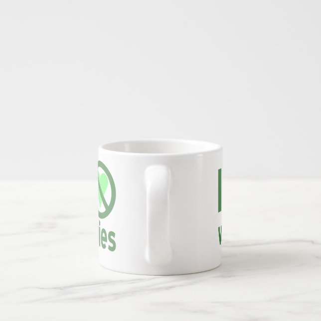 I Hate Veggies No Love Espresso Cup (Back)