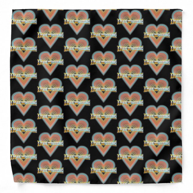 I Hate Wrestling Logo Bandanna (Front)