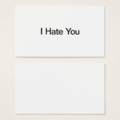 I Hate You (Front & Back)