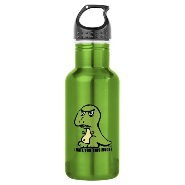 I hate you this much! water bottle (Front)