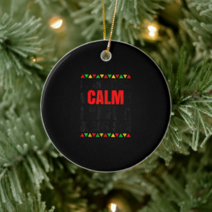 I Have A Black Son Gift For Frican Mom Dad (4) Ceramic Ornament