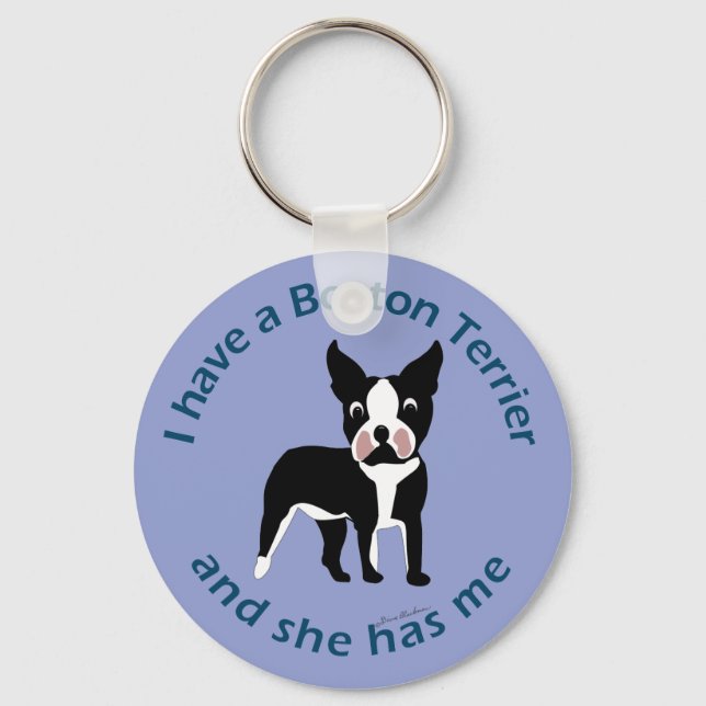 I have A Boston Terrier Keychain (Front)