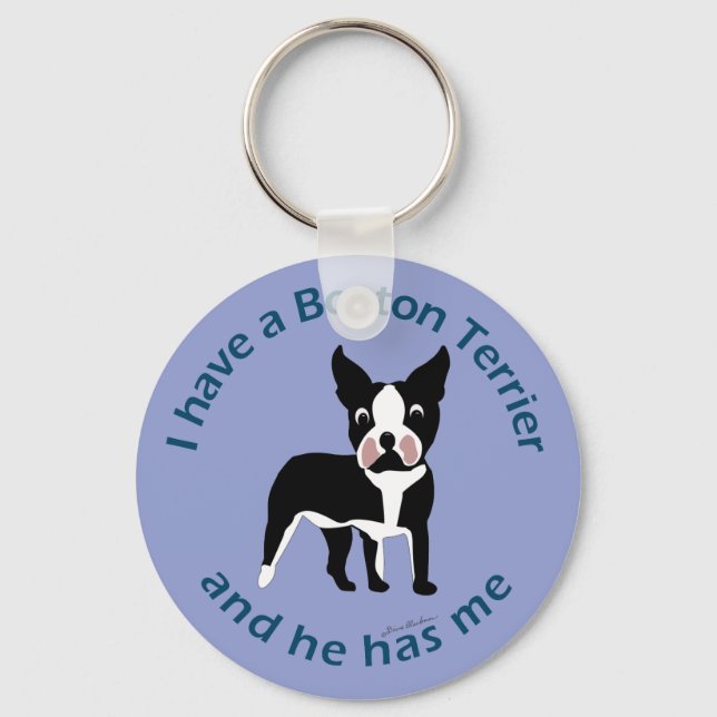 I have A Boston Terrier Keychain (Front)