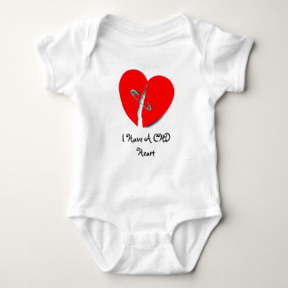 I Have A CHD Heart Baby Bodysuit