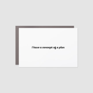 I have a concept of a plan  car magnet