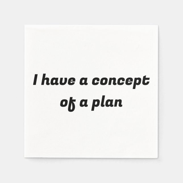 I have a concept of a plan napkins (Front)