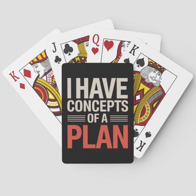 I Have a Concept of a Plan  Poker Cards (Back)