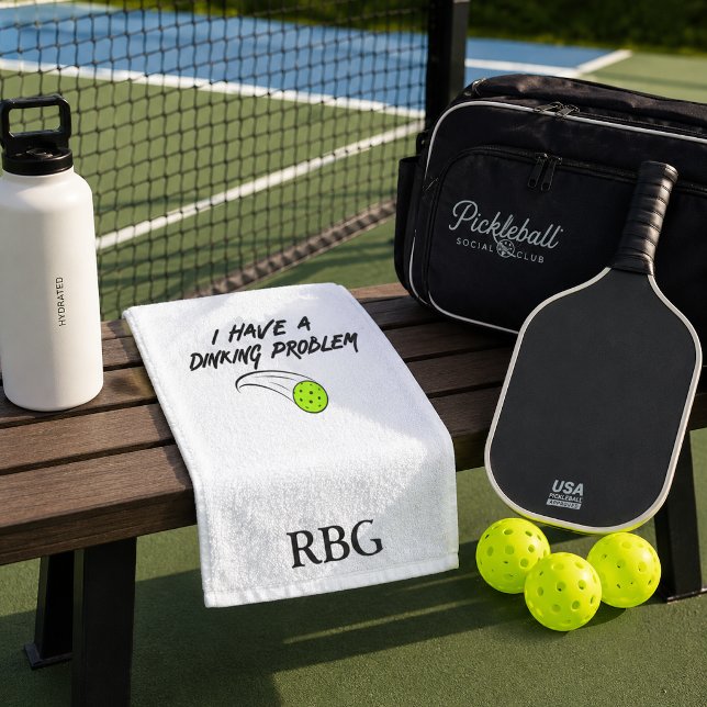 I have a Dinking Problem - Funny Pickleball Gift Hand Towel (Creator Uploaded)
