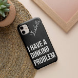 I Have a Dinking Problem | Funny Pickleball  Samsung Galaxy S22 Case<br><div class="desc">I Have a Dinking Problem | Funny Pickleball saying. Fine black glitter background Samsung Galaxy S22 Case. Easy to change the name to your own or to that pickleball enthusiast in your life. Get ready to show off your love for pickleball (and your sense of humor) with this funny Pickleball...</div>