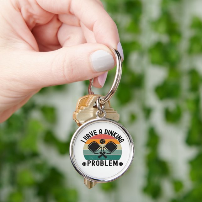 I Have A Dinking Problem  Keychain (Hand)