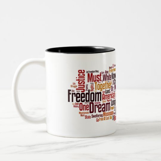I Have A Dream cloud Two-Tone Coffee Mug