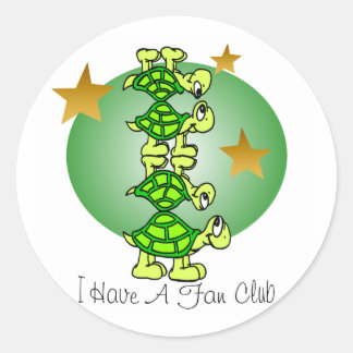 I Have A Fan Club Classic Round Sticker