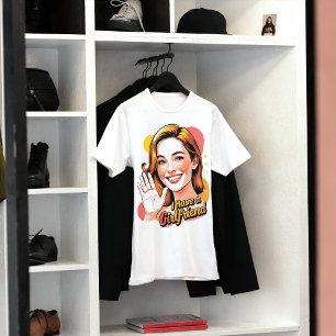 "I Have A Girlfriend" Waving Graphic Tee