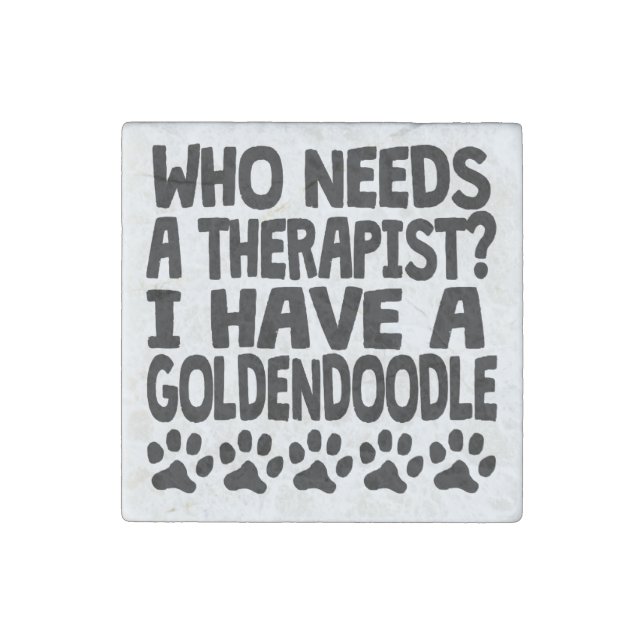 I Have A Goldendoodle Stone Magnet (Front)