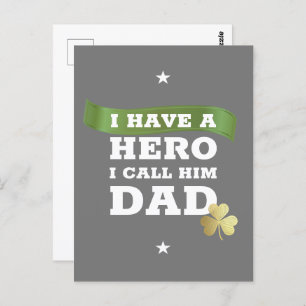 I Have A Hero I Call Him Dad - Father's Day Postcard