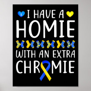 I Have A Homie With An Extra Chromie Down Syndrome Poster