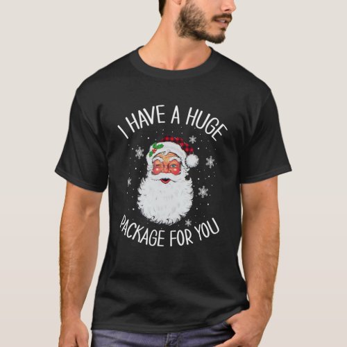 I Have A Huge Package For You Dirty Santa Christma T_Shirt