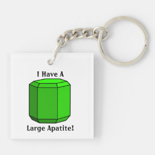 I Have a Large Apatite! Keychain