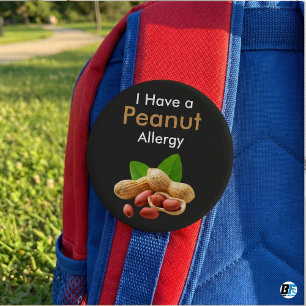 I Have A Peanut Allergy" Medical Alert Safety Button