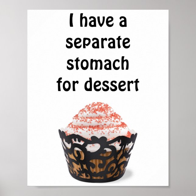 I have a separate stomach for dessert poster (Front)
