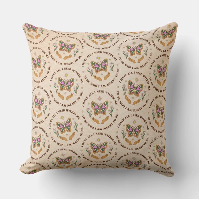 I Have All Throw Pillow (Front)