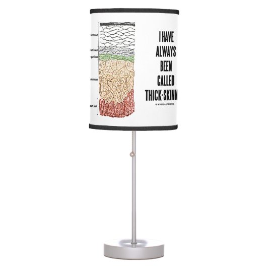 I Have Always Been Called Thick-Skinned Skin Layer Table Lamp (Front)