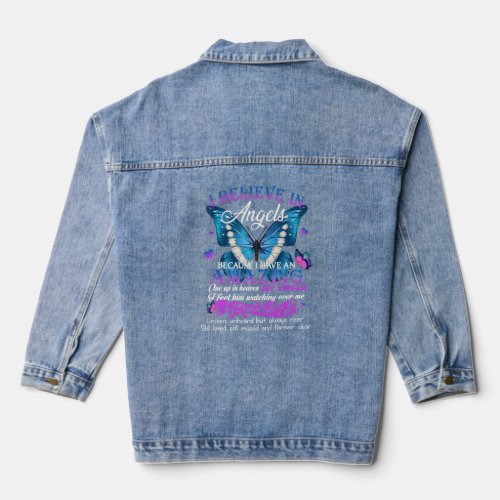 I Have An Amazing One Up In Heaven My Uncle Missed Denim Jacket