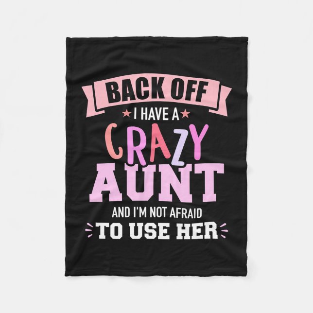 I Have An Aunt Fleece Blanket (Front)