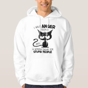 I Have Anger Issues Funny Cat Lover Gift Hoodie