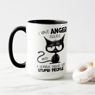 I Have Anger Issues Funny Cat Lover Gift Mug