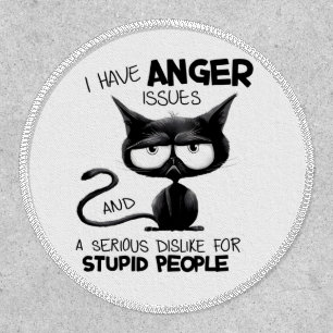 I Have Anger Issues Funny Cat Lover Gift Patch