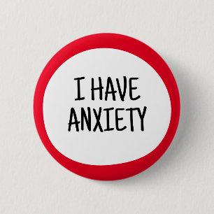 I have Anxiety, Asthma Hidden Disability Awareness Button