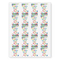 I Have Autism Awareness Temporary Tattoos