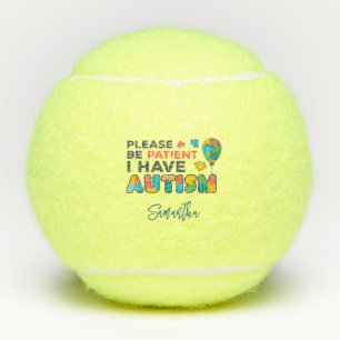 I Have Autism Personalized Autistic Custom Tennis Balls