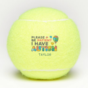 I Have Autism Personalized Autistic Player Coach Tennis Balls