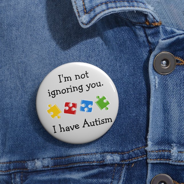 I Have Autism Puzzles Button (Creator Uploaded)