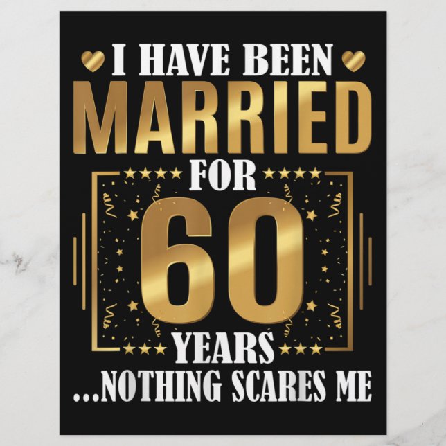 I Have Been Married for 60 Years  60th Wedding Letterhead (Front)