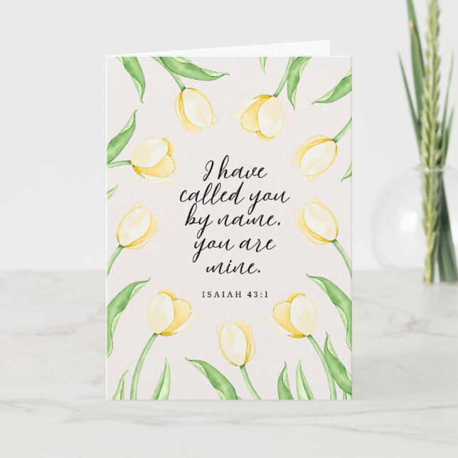 I have called you by name you are mine cards  (Front)
