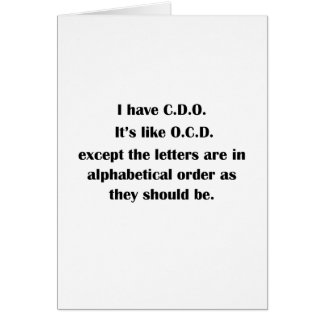 I have CDO Cards