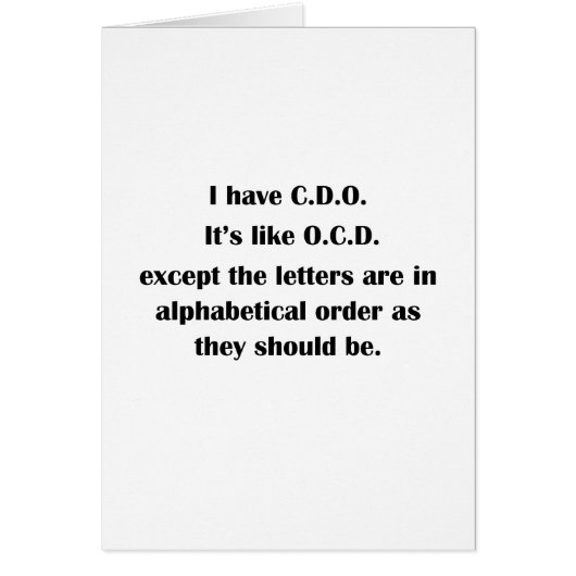I have CDO Cards (Front)
