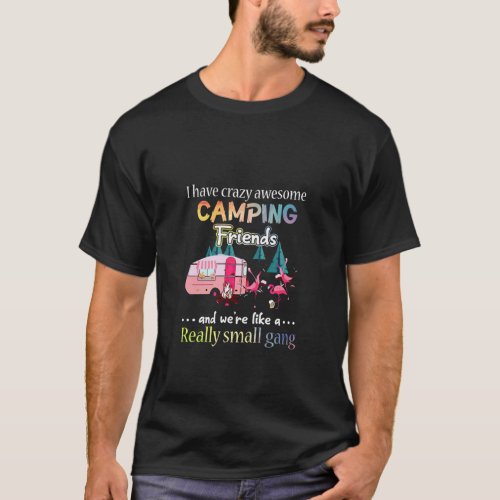 I Have Crazy Awesome Camping Friends We Are Really T_Shirt